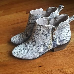 Vince Camuto Snakeskin booties